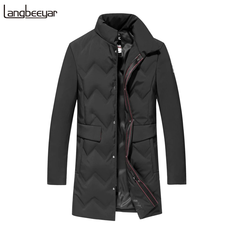 

90% Duck Down Top Grade 2020 Winter Fashions Brand Down Jacket Men Long Streetwear Feather Coat Duck Down Warm Men Clothes