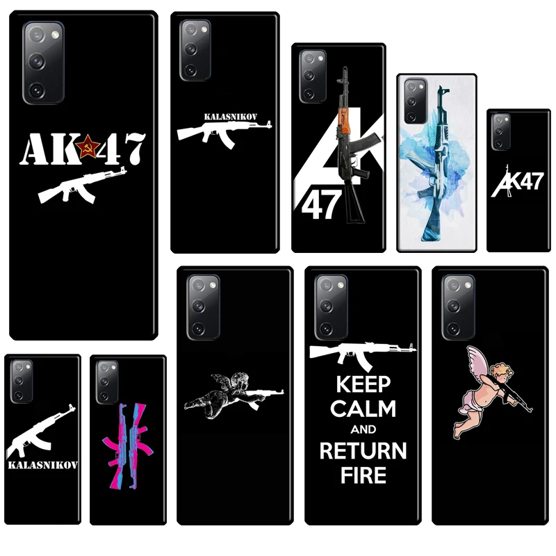 AK47 Gun Case For Samsung Galaxy S21 S20 S10 S9 S8 Plus Note 10 9 20 Ultra FE Phone Cover | Мобильные телефоны и
