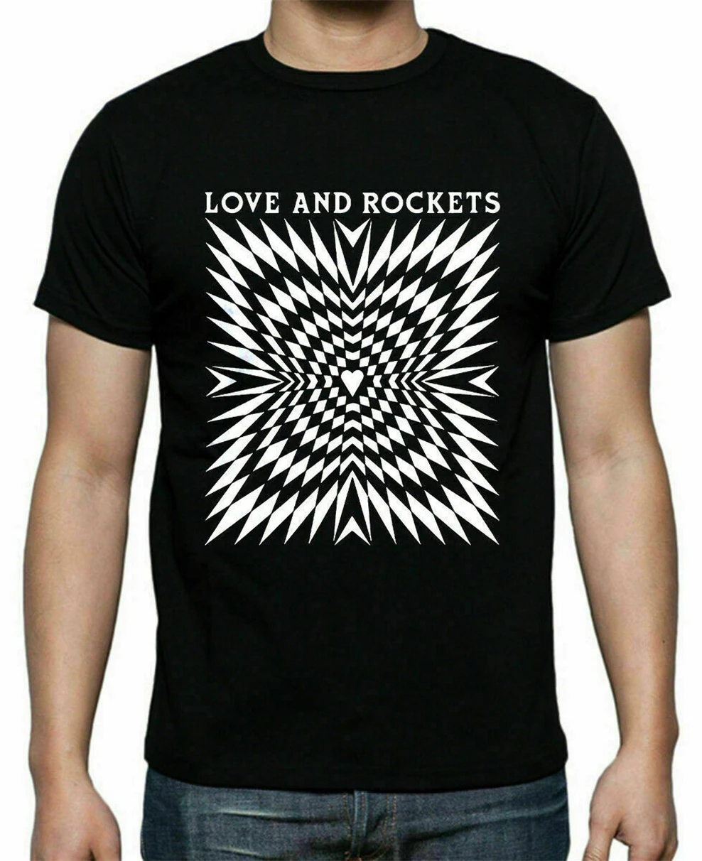 Футболка с надписью Love And Rockets S-3Xl Новейшая модная футболка |