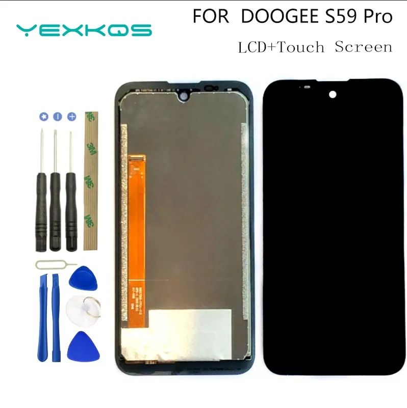 ЖК-дисплей 5 7 дюймов DOOGEE S59 Pro + дигитайзер сенсорного экрана в сборе 100%