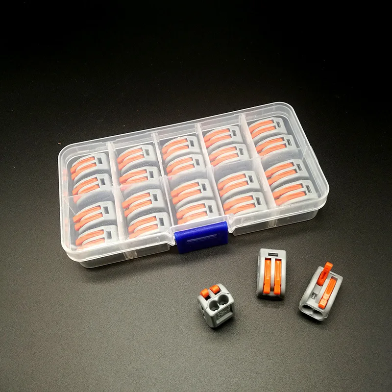

10/20PCS/BOX PCT-212/213/215 Electrical Wiring Terminals Household Wire Connectors Fast Terminals For Connection Of Wires