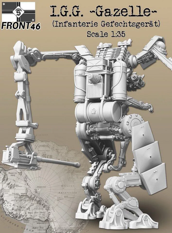 1/35 шкала неокрашенной смолы фигуры I.G.G. Газель