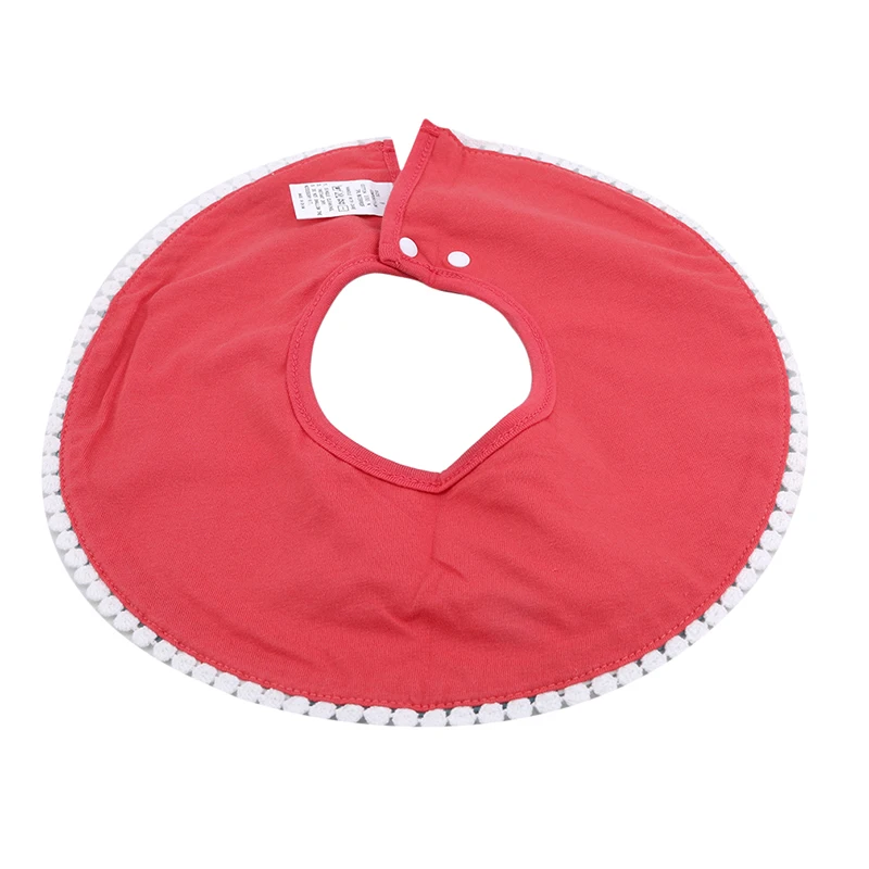Детские Непромокаемые нагрудники, Круглый хлопковый нагрудник с мультяшным принтом, слюнявчик на 360 градусов, полотенце для маленьких мальчиков и девочек, передник для кормления нагрудников
