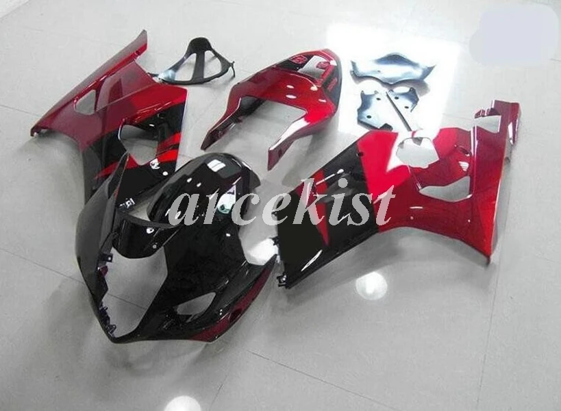 4 подарки ABS мотоцикл полный обтекатель комплект подходит для Suzuki GSX-R1000 2003 2004 03 04 K3 GSXR1000 Кузов Набор черный красный