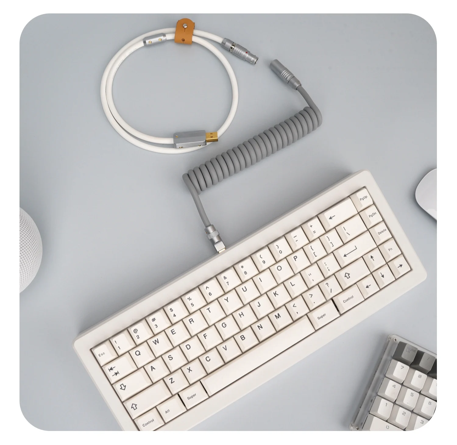 

Клавиатура на заказ ручной работы, киберплата, спиральная линия, задняя авиационная пробка, суперэластичная резиновая серая