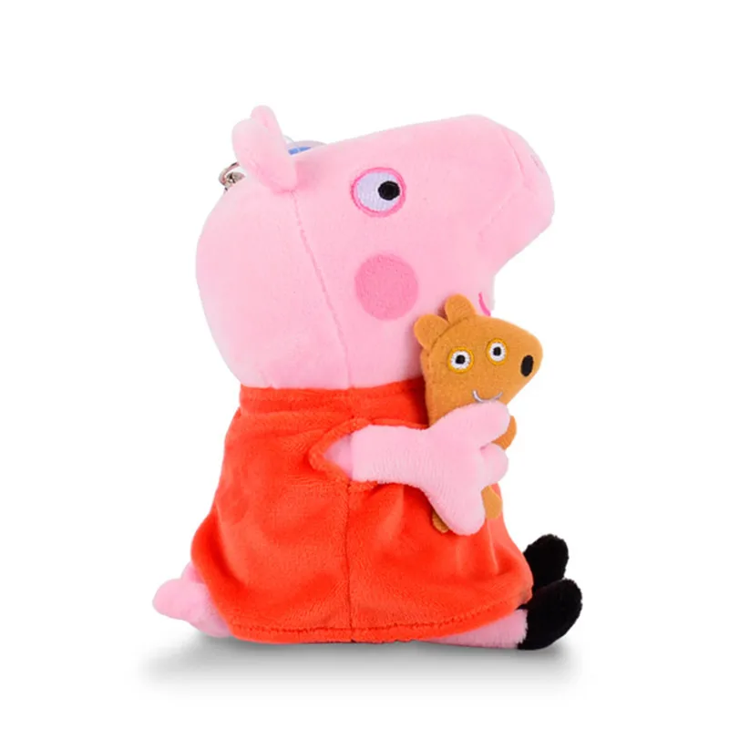 19 см Peppa Pig плюшевые мягкие игрушки Пегги Джордж и свинья мама папа Аниме Фигурка Модель Детская кукла подарок на день рождения для детей