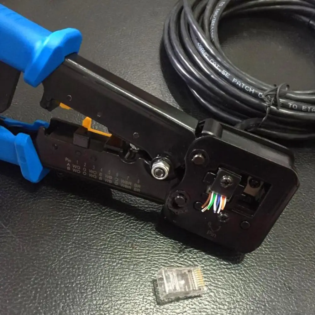 Щипцы для проводов RJ45/ RJ12/RJ22 обжимной инструмент стандартные сквозные разъемы