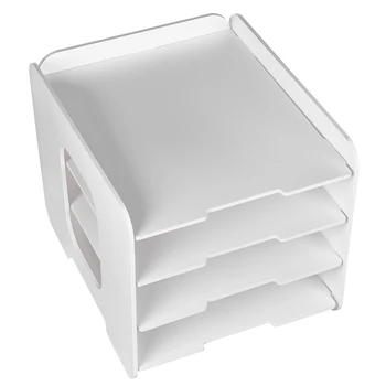 

DIY Large Capacity Bookends Multifunctional Office Desktop Storage Box Data Rack School Office Organize