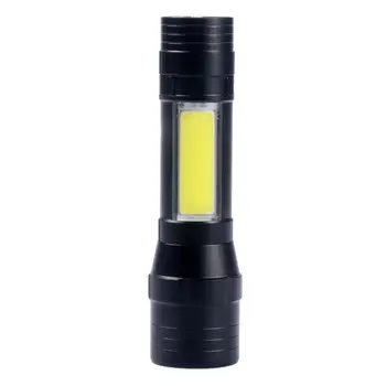

Portable LED Flashlight Aluminum Alloy Torch Telescopic Zoom 18650 battery
