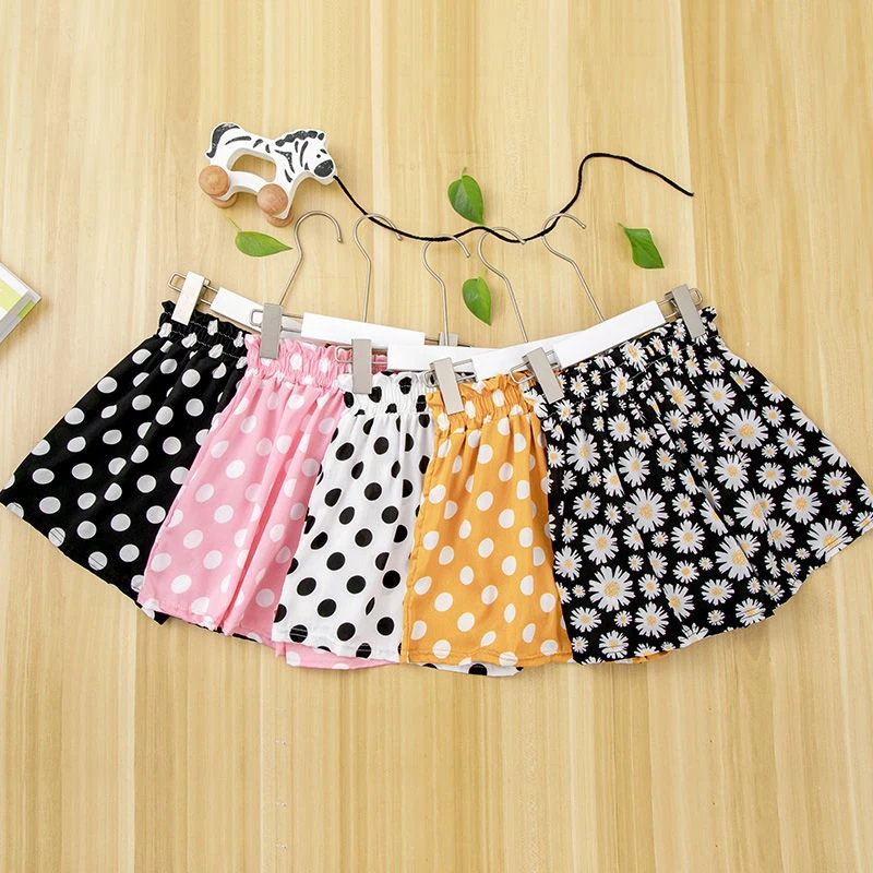 Polyester Children's Anti-mosquito Pants Bloomers Thin Polka Dot Baby Pants Girls and Girls Summer Baby 3-10Years girls pants kids pants girls trousers