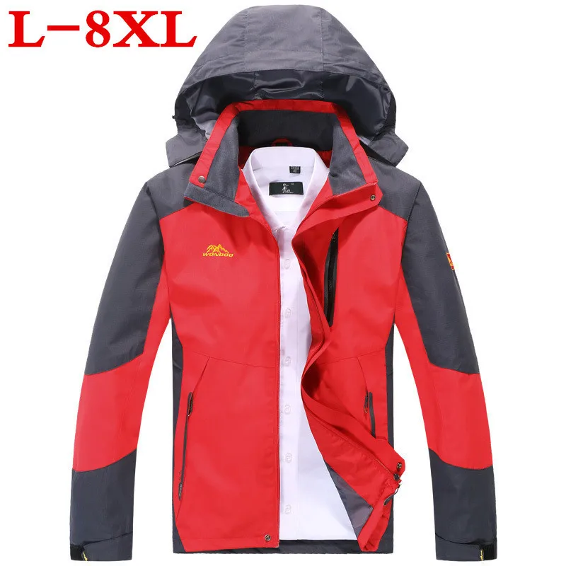 Размера плюс 10XL 8XL 7XL 6XL камуфляжная куртка для мужчин осень с капюшоном в стиле