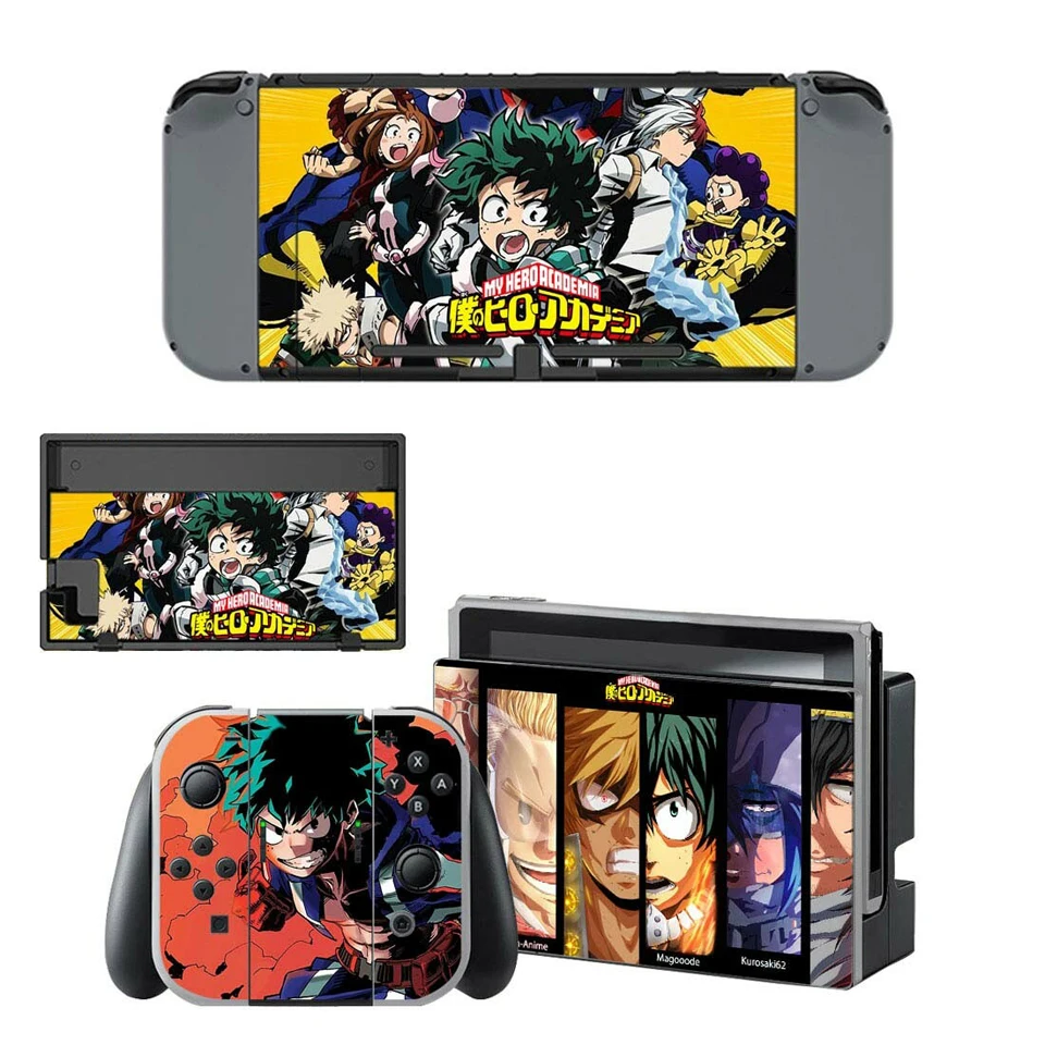 My Hero Academy для nintendo наклейки на выключатель скины для nintendo Switch NS Console Joy-Con контроллеры