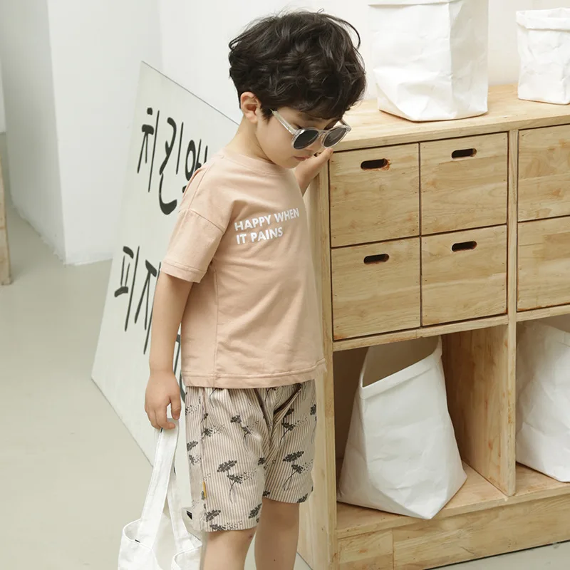 [Smby флагманский магазин] детская одежда для мальчиков; летняя одежда для детей; большие брюки из чистого хлопка; 225