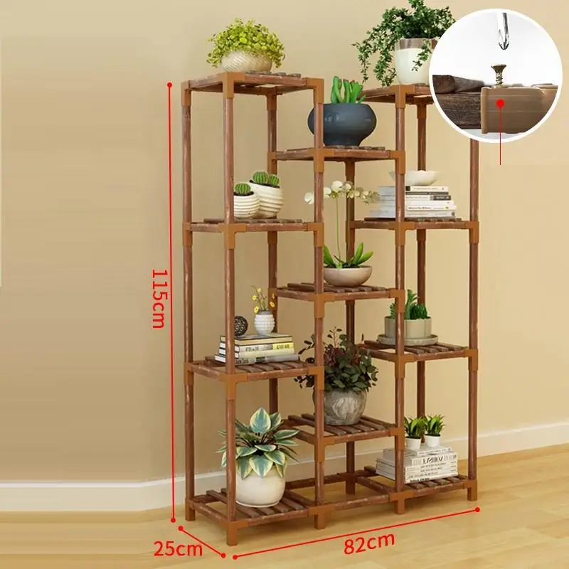 Number 5 Для Escalera Decorativa Madera стеллаж для гостиной деревянный плантенстандарт завод балкон открытый Stojak Na Kwiaty полка цветок стенд - Цвет: Number 5