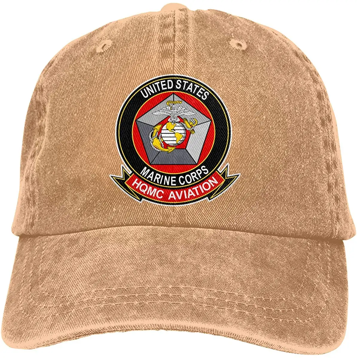 Унисекс американский морской корпус вымытая бейсболка винтажная Регулируемая шляпа для папы