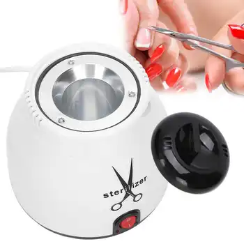 

100W Nail Art Equipment Nail Tool Cleaning Machine High Temperature Sterilizer Tray Disinfection Box For Nipper Tweezers Tool