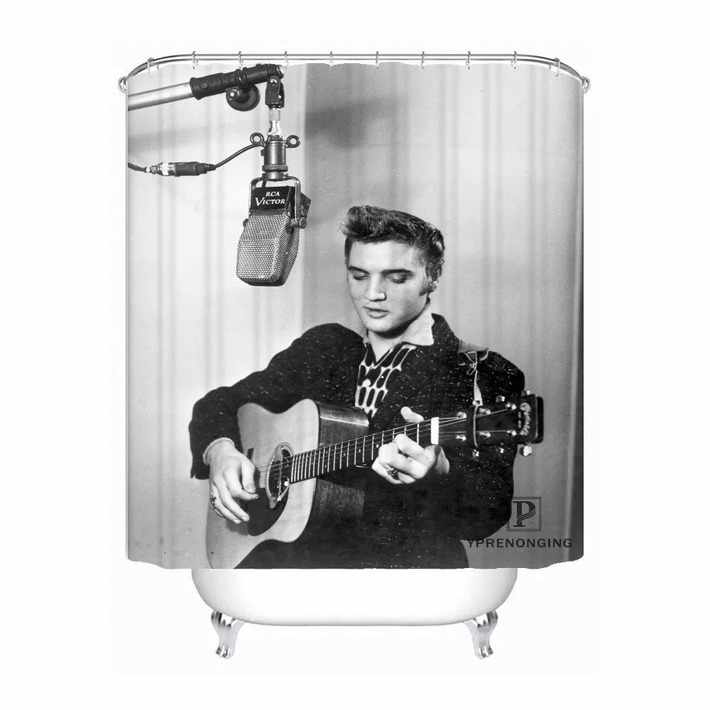 Custom Rock by Elvis Водонепроницаемая занавеска для душа домашняя ванная комната s крючки полиэфирная ткань мульти Sizes180509-08
