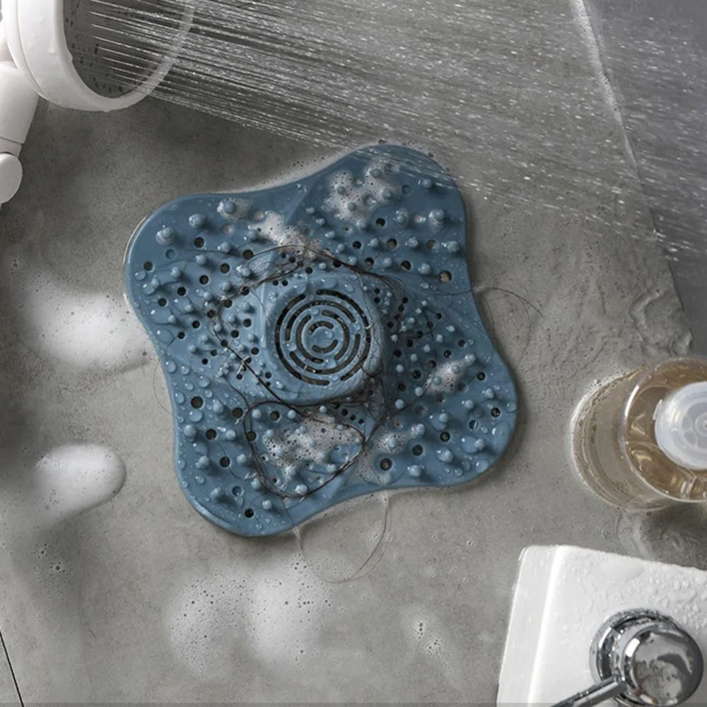 Star Sink Drain Strainer Hair Catchers Rubber Shower Bathtub Floor Water Stopper Silicone Kitchen Bathroom Deodorant Plug