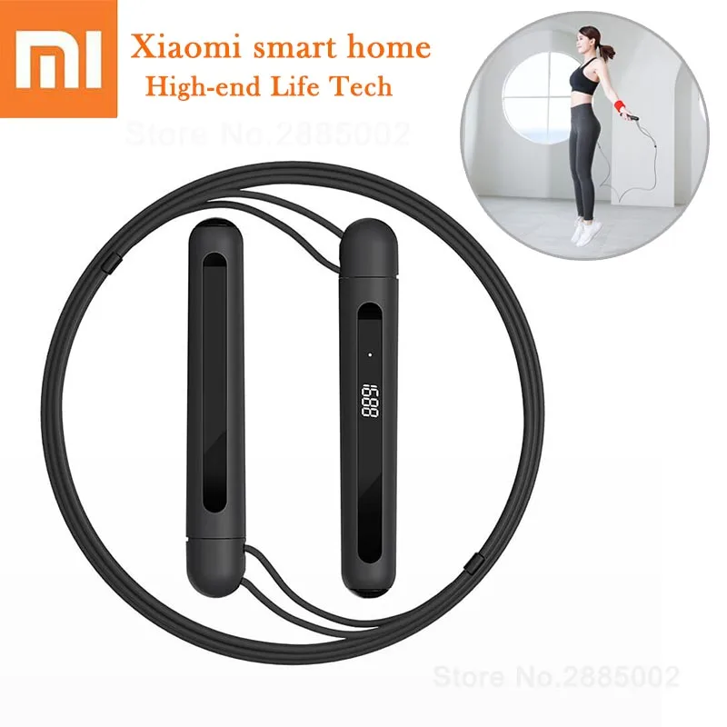 

Xiaomi 3M Sport Wire Jump Rope Jump Ropes Sports Fitness Counter Smart App Control 360 Degree monitoring Sensor For Gym Training