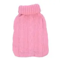 Pink Силиконовая бутылка для горячей воды, теплая сумка для воды, теплые ручные грелки, мини портативные взрывобезопасные плюшевые теплые детские Студенческие - Цвет: Pink