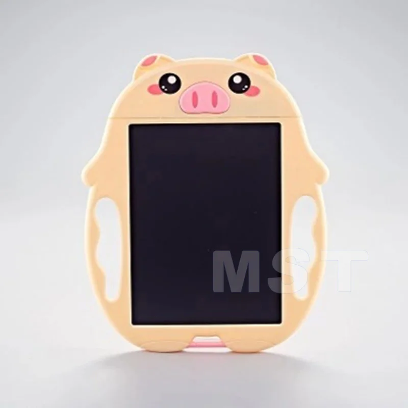 Yellow Pig Дети lcd доска для рисования игрушка мультфильм электронный цифровой почерк планшет доска Обучающие Игрушки для раннего развития для детей - Цвет: Yellow Pig
