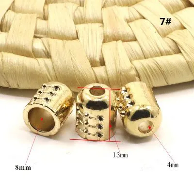 10pcs 10 шт Шнур Конец колокольчик пробка металлическая противоскользящая Кепка с пряжкой пояс веревка Пряжка Рюкзак шнур замок Стопор 3 цвет одежды аксессуары - Цвет: 10pcs