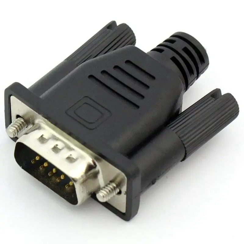 

NEW-VGA Virtual Display Adapter Male Dummy Plug EDID Headless Ghost Emulator Lock Plate