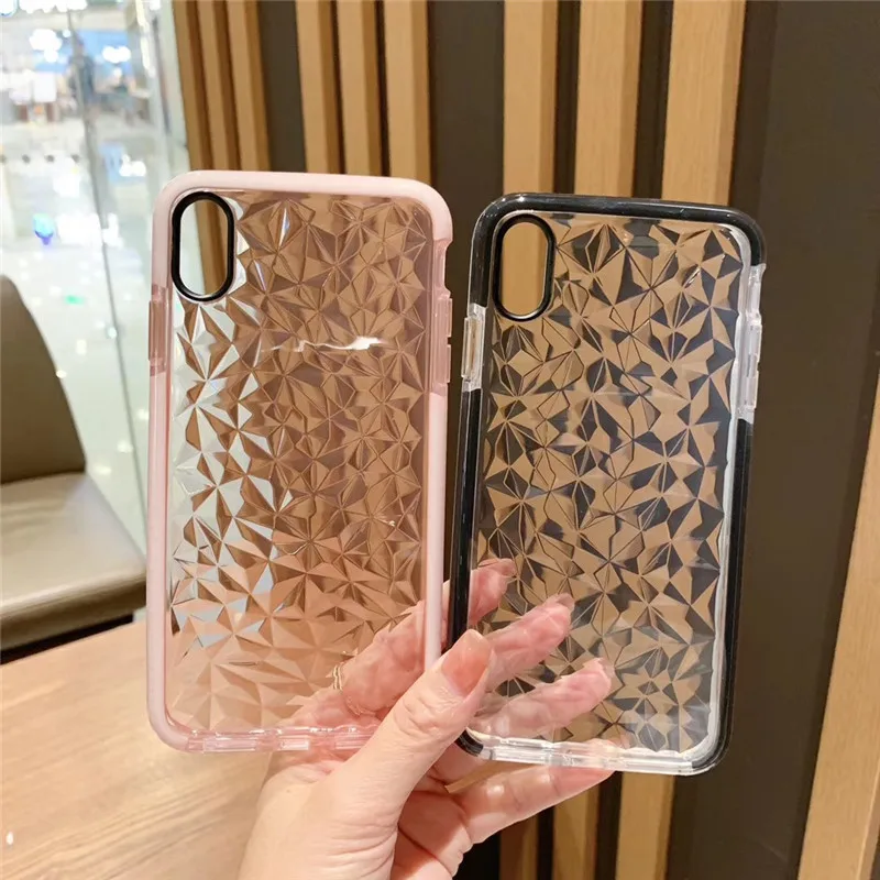 100Pcs Luxury Jelly Diamond Phone Case For iPhone