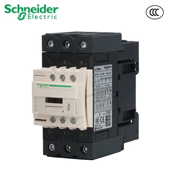 

50A AC Contactor 3P 50/60Hz Coil Voltage AC 24V 110V 220V 380V 3NO 1NO+1NC 22kw-380V LC1D Contactors AC-3 Schneider LC1D50AM7C