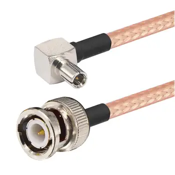

100 Pieces shipping by DHL RF Cable Adapter BNC Male to TS9 Male Right Angle Coax Connector Pigtail RG316 Cable 15cm