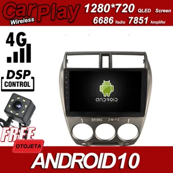 

Zinc Alloy Case Car Android 10 Player for Honda city 2010 2011 stereo Multimedia Wireless Carplay Bluetooth GPS Radio Head Unit
