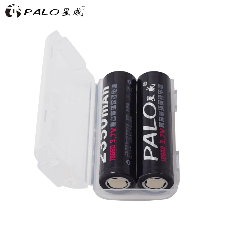Бренд PALO 10 шт. litio 18650 аккумуляторная батарея 3,7 В литиево-ионный аккумулятор литиевая 18650 батареи 2350 мАч pilas 18650 alta calidad
