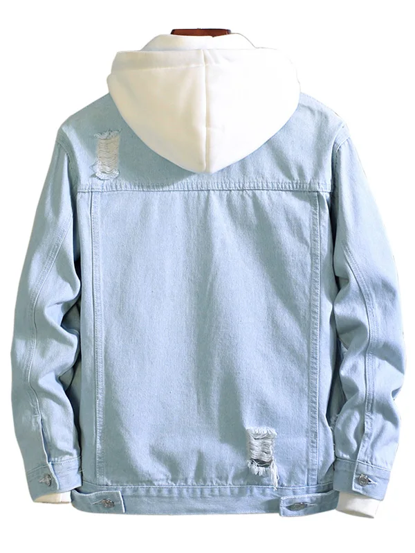 ZAFUL Casual Destroy Wash Ripped Denim 