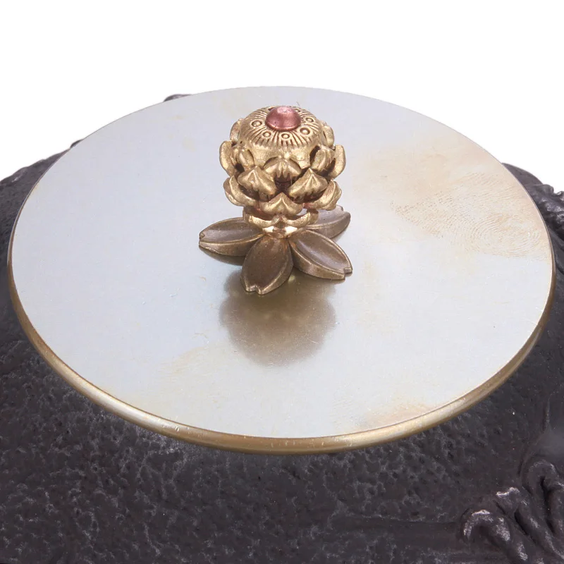 Ручной работы чугун без покрытия чайник японский кипения пивоварения воды чайник здоровья китайский чайный набор Чай пуэр церемония 1.4L