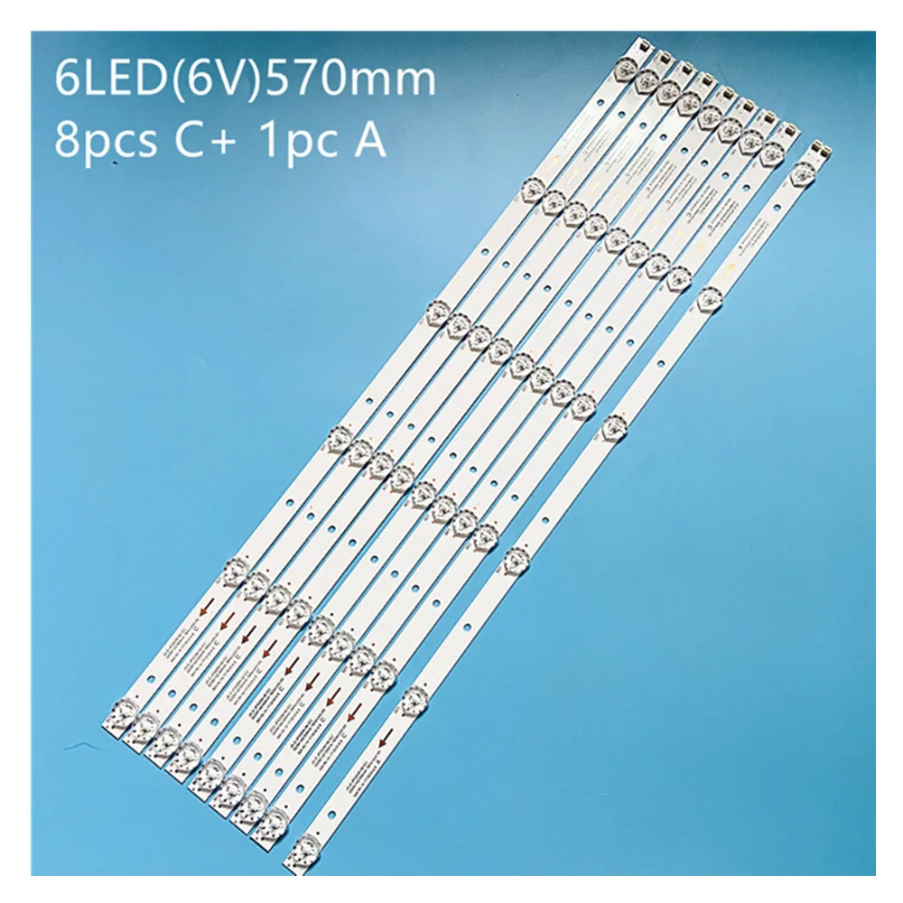 

Светодиодный Подсветка 6 лампы для 55 "ТВ 55DM1000 JS-D-JP55DM-061EC C A62EC C61EC 55DM1000/300MA-1BIN/FHD Абин