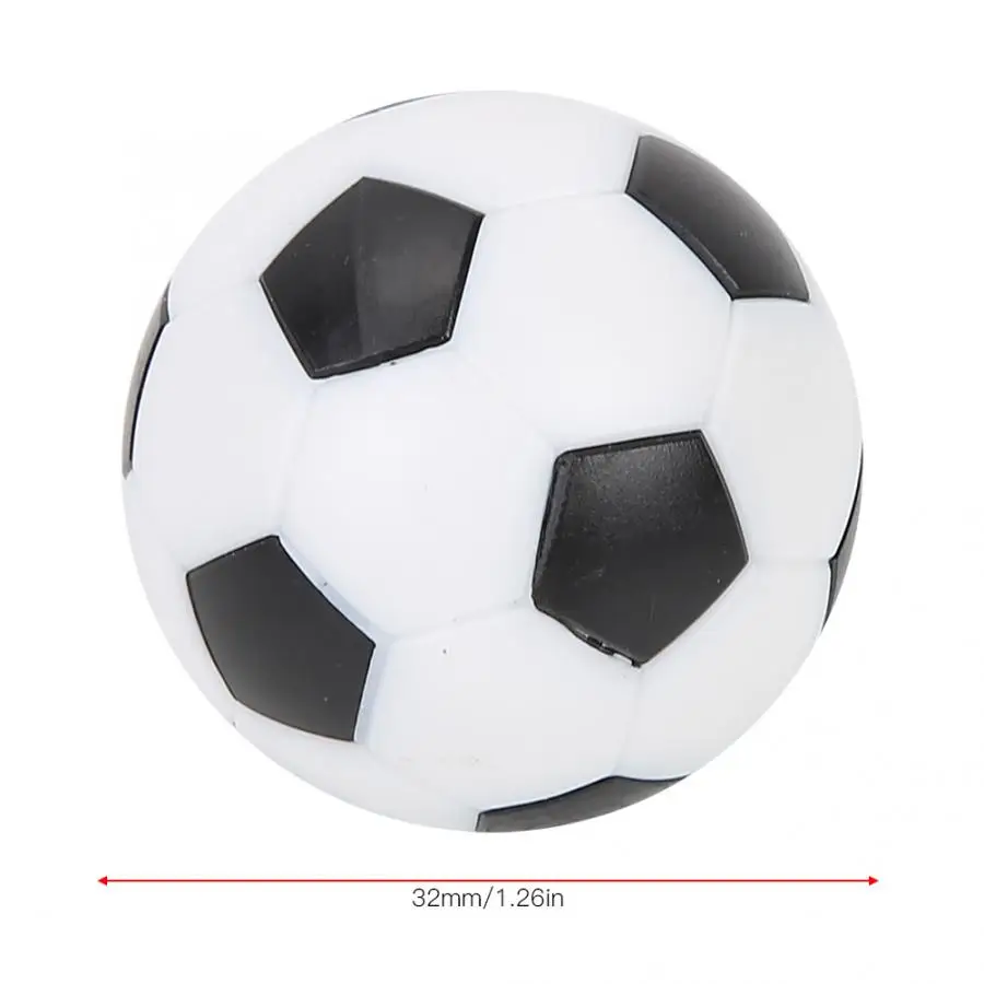 6Pcs Foosball Table Soccer Footballs Replacement Mini Plastic Black and White Soccer Ball for Table Football Machine