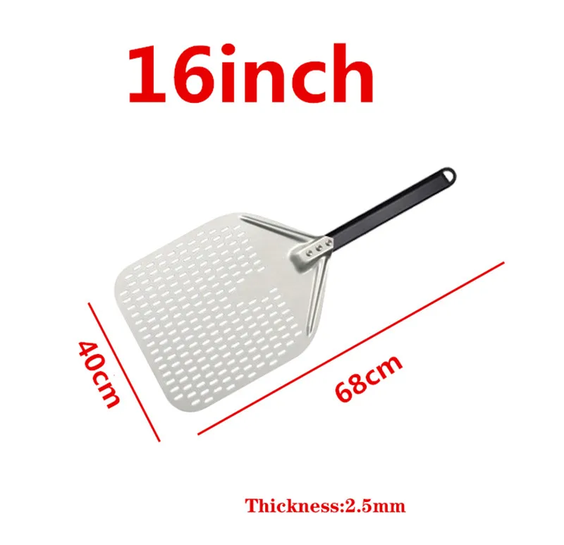 Description Picture 5 of item12 14 inch Pizza Shovel Peel Big long Aluminum With Long Handle Pastry Tools Peels Shovel Peel Paddle Pizza Cake Baking Tools