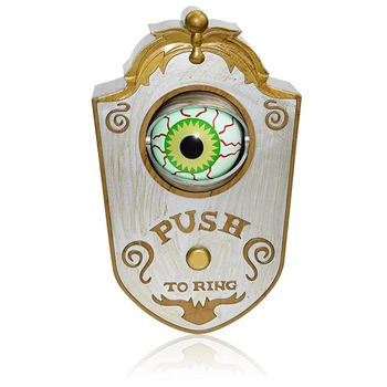 

Halloween Doorbell Horror Props Glowing Eyes Scary Voice Doorbell Halloween House Door Decoration