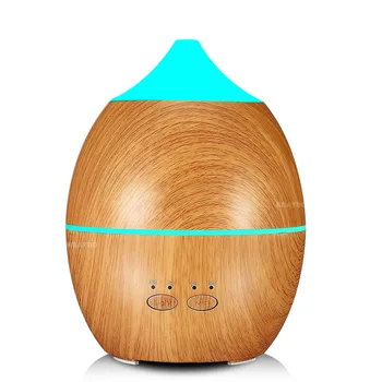 

300ml Wood Grain Aroma Diffuser Aromatherapy Essential Oil Diffuser Ultrasonic Cool Mist Humidifier Wiht for Office Home