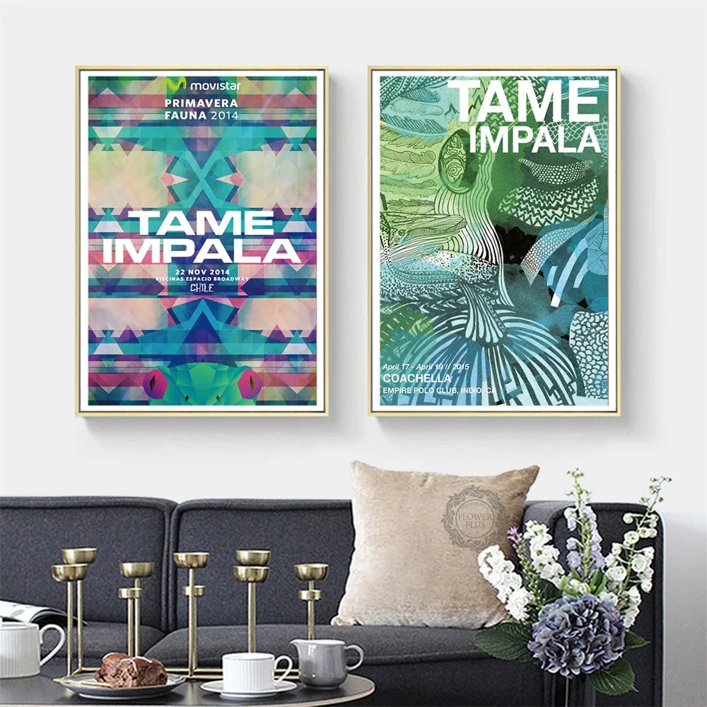Tame Impala трипси-психоделический музыкальный звезда художественная живопись Шелковый Холст плакат настенный домашний декор