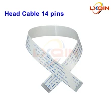 

LXQIN 10pcs 14 pins I3200 printhead cable for Epson 4720/I3200 for solvent/UV flatbed printer printhead FFC flat data cable 14p