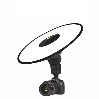 

Universal 44cm Easy-fold Round Flash Softbox Diffuser Reflector for Canon Nikon Sony Metz Speedlite Suitable for Macro Sh