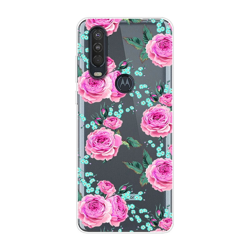 Для Motorola One Action чехол 6,3 ''мультяшная мягкая ТПУ Силиконовая задняя крышка для MOTO One Action OneAction чехол для телефона funda One Vision - Цвет: 51