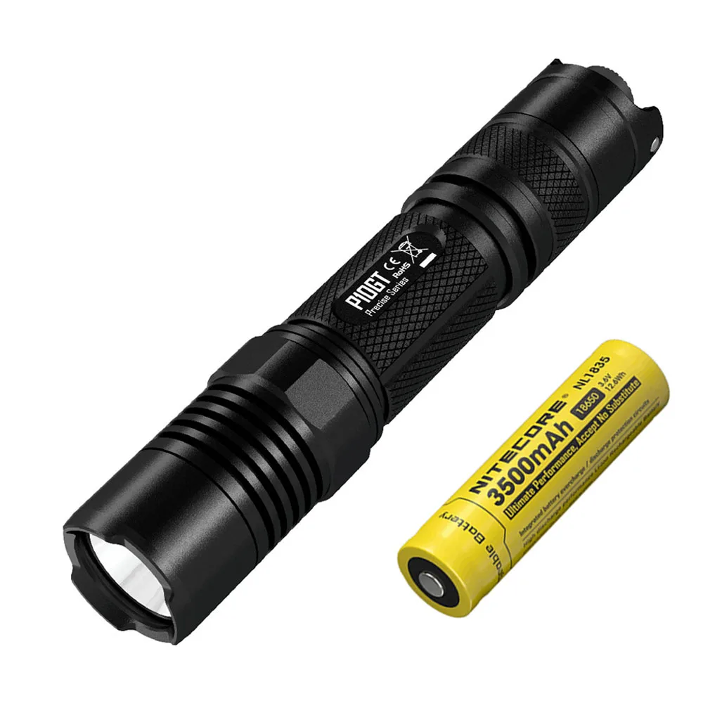 P10GT NL1835 NITECORE P10GT ручной фонарь CREE XM-L2 T6 Светодиодный max 900 люмен луч расстоянии 286 метров уличный фонарик поиск спасательный маяк - Испускаемый цвет: P10GT NL1835