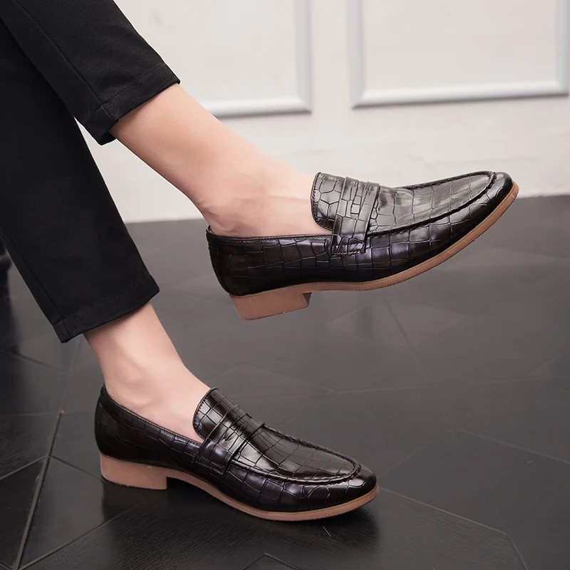 Fotwear/мужская повседневная обувь; кожаная обувь; Мужские модельные туфли; лоферы; легкая мягкая подкладка из овечьей кожи; гибкая резиновая подошва