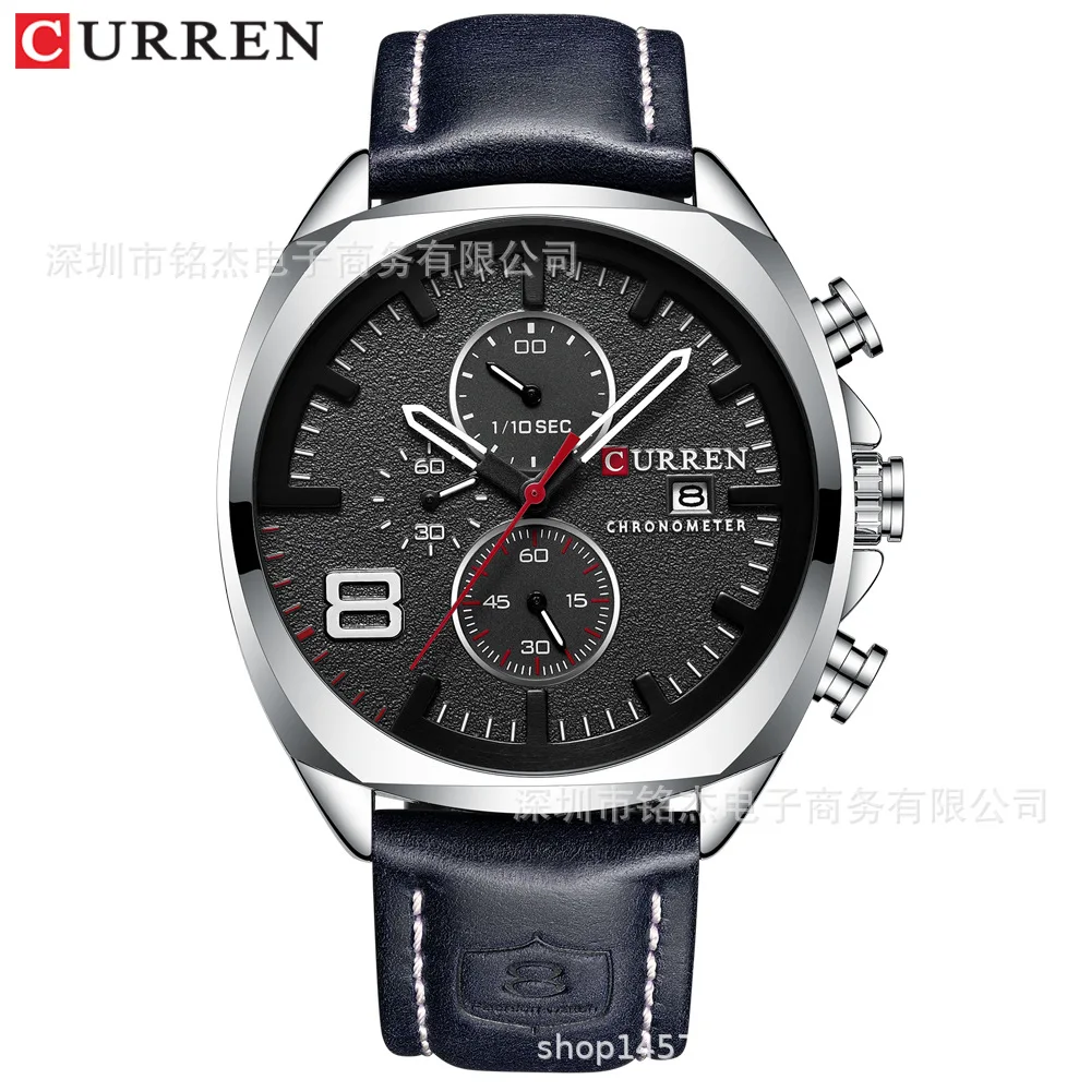 

Curren Karui En 8324 Men Sports Watch Fashion Casual Men Multi-functional Waterproof Quartz Watch MEN'S Watch