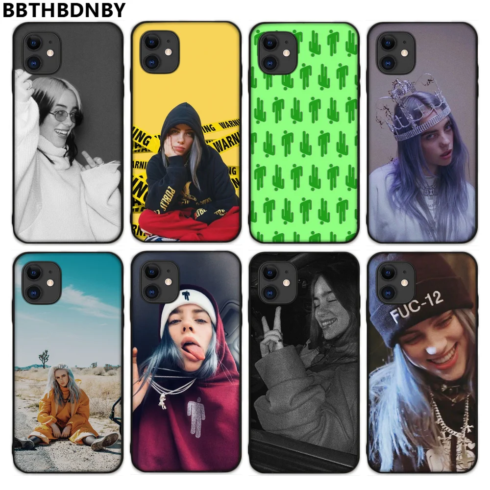 Для iphone 7 Billie eilish Чехол черный мягкий чехол для телефона 5 5S SE 5C 6 6S 8 plus X XS XR 11 PRO MAX |
