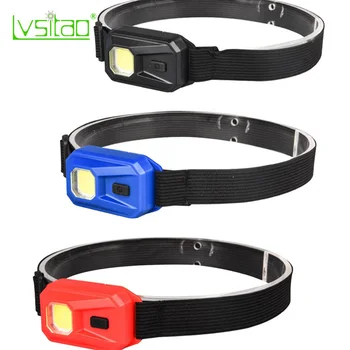 

Mini Camping Night Fishing COB Headlight Outdoor Head-Mounted Flashlight Outdoor Fishing Riding Night Emergency Lighting