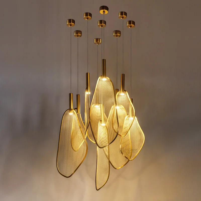 Postmodern luxury living room pendant lamp designer nut creative personality villa restaurant glass ball pendant lights