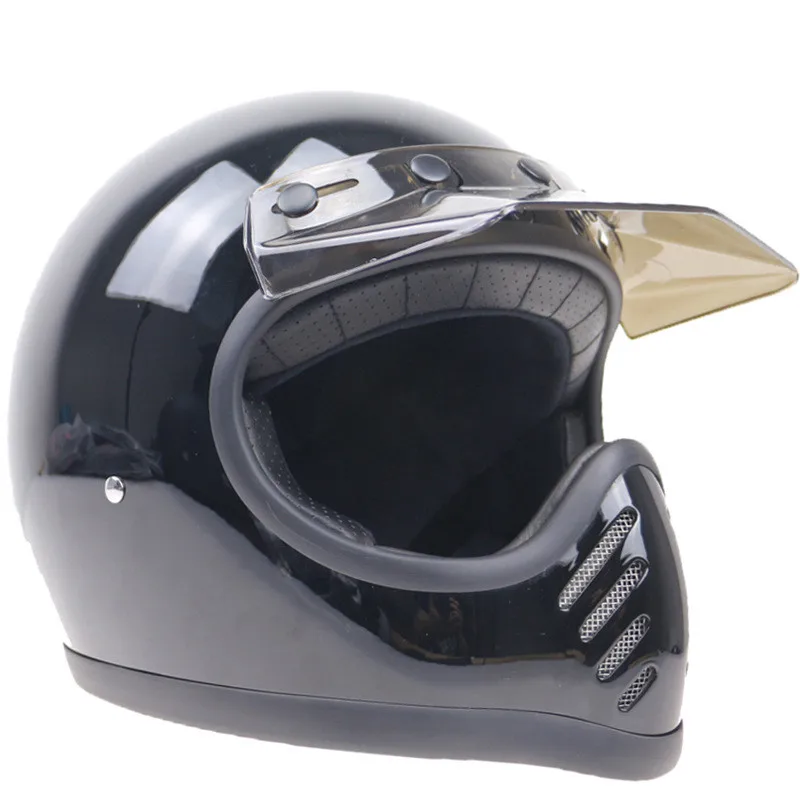 US $119.18 TT CO Light Weight Vintage Motorcycle Helmet DOT ECE Approved retro Casco Moto Full Face Cafe Racer Helmet with Detachable Visor